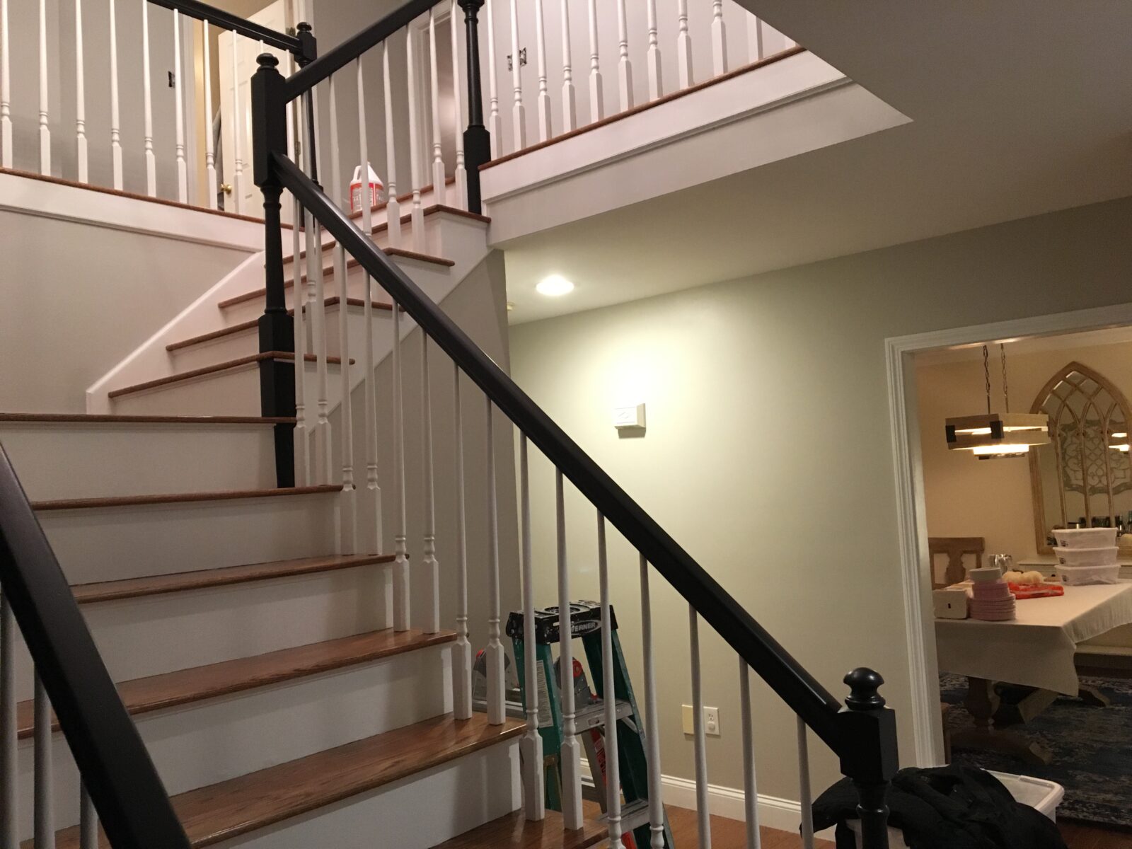 Baird Home Solutions - Interior Painting include repaint and repair staircase